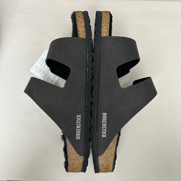 Birkenstock Arizona Shearling Suede Sandals Black Size 42 Women’s 11-11.5 Narrow main image 10